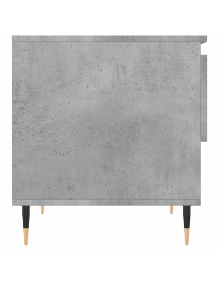 Tavolino da Salotto Grigio Cemento 50x46x50cm Legno Multistrato