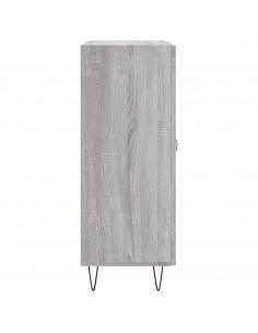 Credenza Grigio Sonoma 69,5x34x90 cm in Legno Multistrato 2