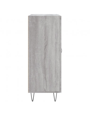 Credenza Grigio Sonoma 69,5x34x90 cm in Legno Multistrato