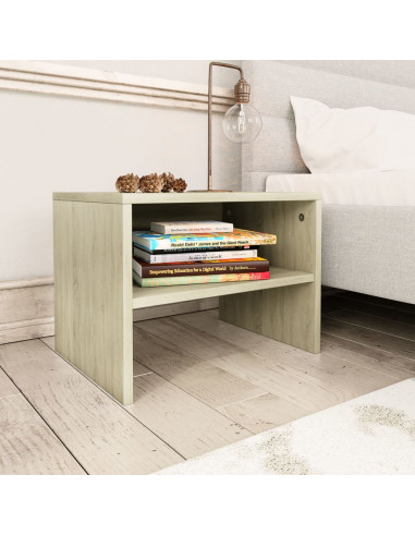 Comodini 2 pz Rovere Sonoma 40x30x30 cm in Legno Multistrato