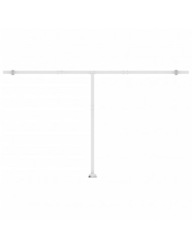 Tenda Automatica con Sensore Vento e LED 500x300 cm Blu Bianca