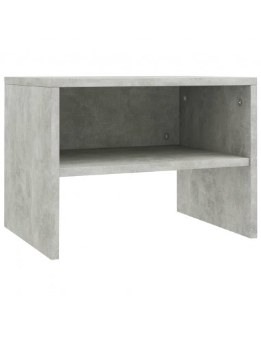 Comodini 2 pz Grigio Cemento 40x30x30 cm in Legno Multistrato