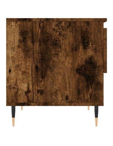 Tavolino da Salotto Rovere Fumo 50x46x50cm in Legno Multistrato