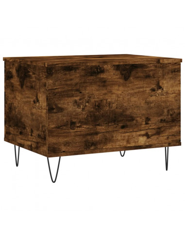 Tavolino da Salotto Rovere Fumo 60x44,5x45 cm Legno Multistrato