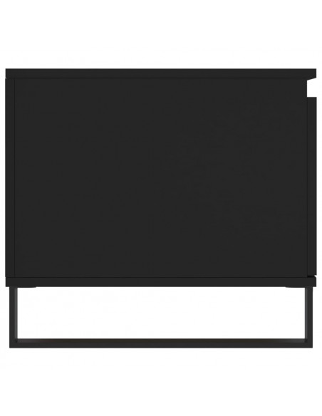 Tavolino da Salotto Nero 100x50x45 cm in Legno Multistrato