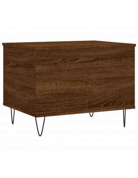 Tavolino Salotto Rovere Marrone 60x44,5x45 cm Legno Multistrato