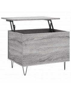 Tavolino Salotto Grigio Sonoma 60x44,5x45 cm Legno Multistrato 2