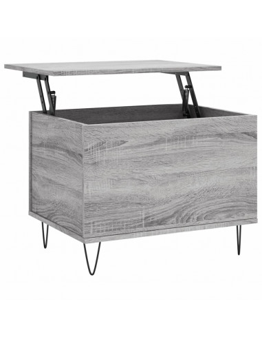 Tavolino Salotto Grigio Sonoma 60x44,5x45 cm Legno Multistrato