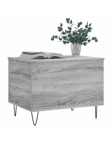 Tavolino Salotto Grigio Sonoma 60x44,5x45 cm Legno Multistrato