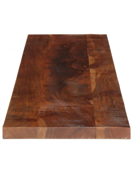 Piano Tavolo 140x20x2,5 cm Rettangolare in Massello di Recupero