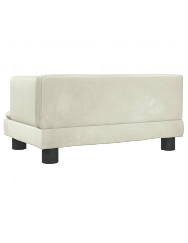 Lettino per Cani Crema 60x40x30 cm in Velluto