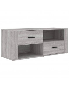 Mobile TV Grigio Sonoma 100x35x40 cm in Legno Multistrato 2