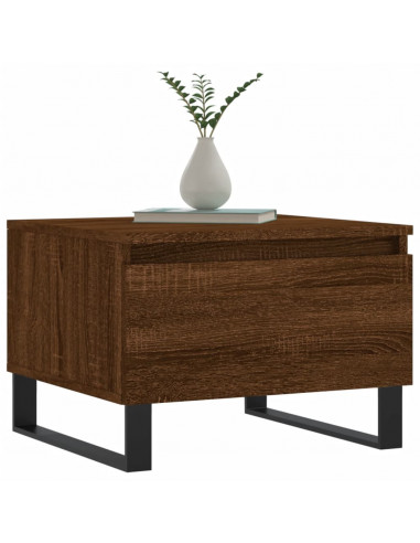 Tavolino da Salotto Rovere Marrone 50x46x35cm Legno Multistrato