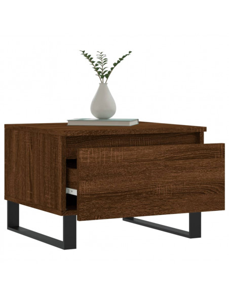 Tavolino da Salotto Rovere Marrone 50x46x35cm Legno Multistrato