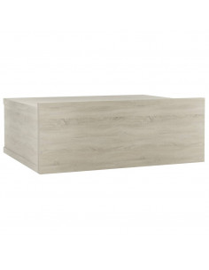 Comodino Pensile Rovere Sonoma 40x30x15 cm in Legno Multistrato 2