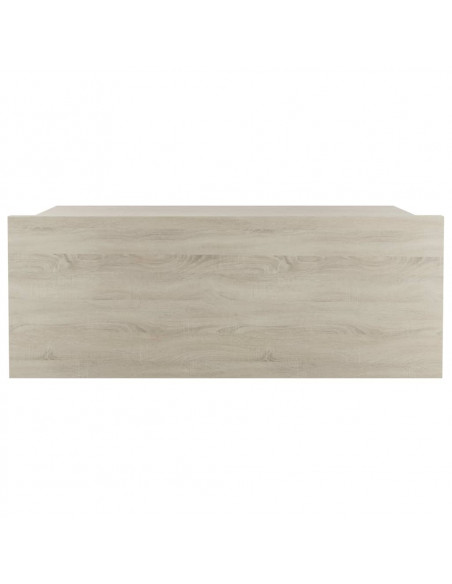 Comodino Pensile Rovere Sonoma 40x30x15 cm in Legno Multistrato
