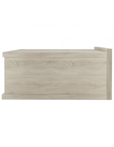 Comodino Pensile Rovere Sonoma 40x30x15 cm in Legno Multistrato