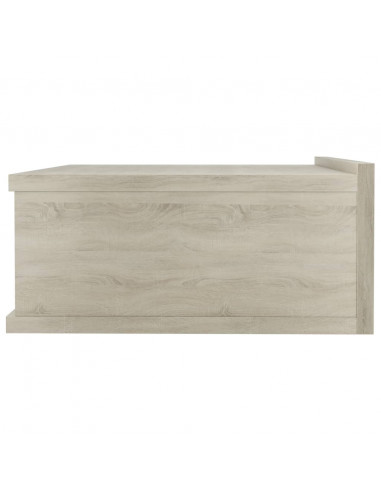 Comodini Pensili 2pz Rovere Sonoma 40x30x15cm Legno Multistrato