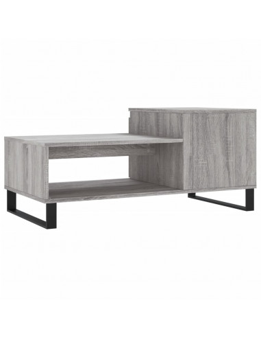 Tavolino da Salotto grigio sonoma 100x50x45cm Legno Multistrato