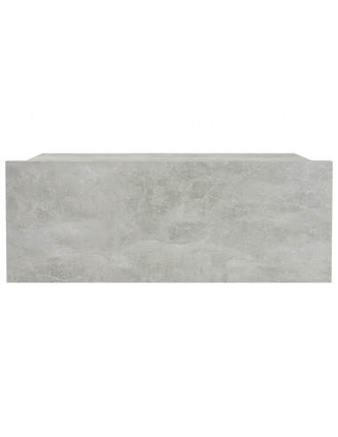 Comodini Pensili 2pz Grigio Cemento 40x30x15 Legno Multistrato