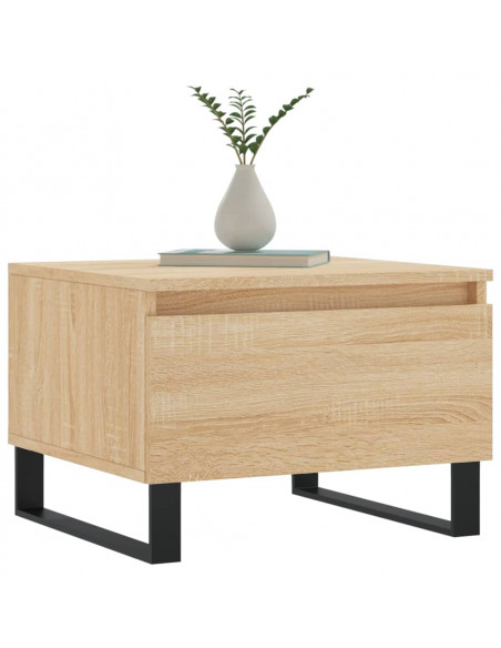 Tavolino da Salotto Rovere Sonoma 50x46x35 cm Legno Multistrato