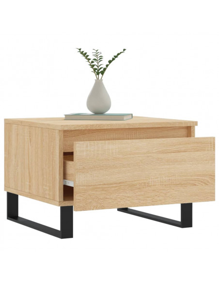 Tavolino da Salotto Rovere Sonoma 50x46x35 cm Legno Multistrato