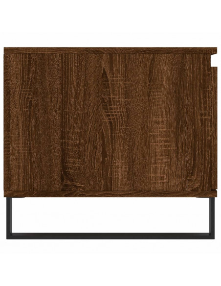 Tavolino da Salotto Rovere Marrone100x50x45cm Legno Multistrato