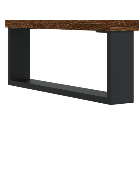 Tavolino da Salotto Rovere Marrone100x50x45cm Legno Multistrato