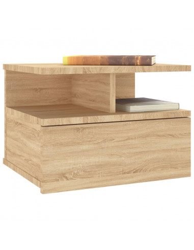 Comodini Pensili 2pz Rovere Sonoma 40x31x27cm Legno Multistrato