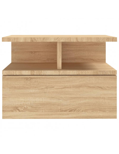 Comodini Pensili 2pz Rovere Sonoma 40x31x27cm Legno Multistrato
