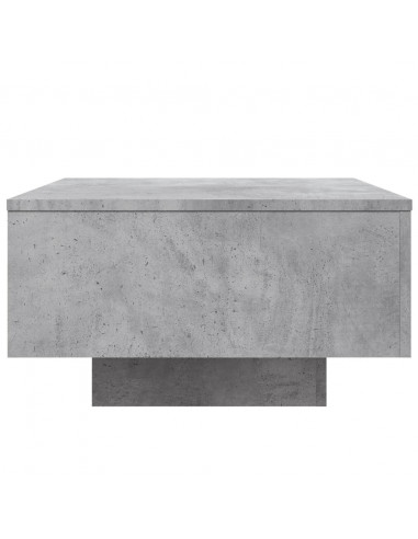Tavolino da Salotto Grigio Cemento 55x55x31cm Legno Multistrato