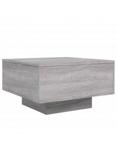 Tavolino da Salotto Grigio Sonoma 55x55x31 cm Legno Multistrato