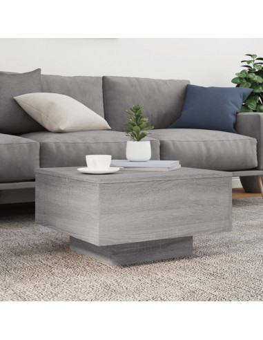 Tavolino da Salotto Grigio Sonoma 55x55x31 cm Legno Multistrato