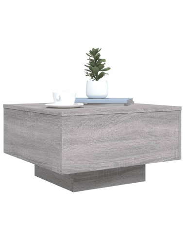 Tavolino da Salotto Grigio Sonoma 55x55x31 cm Legno Multistrato