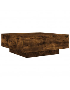 Tavolino da Salotto Rovere Fumo 80x80x31 cm Legno Multistrato 2