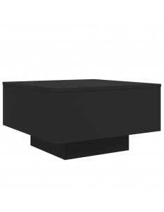 Tavolino da Salotto Nero 55x55x31 cm in Legno Multistrato 2