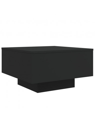Tavolino da Salotto Nero 55x55x31 cm in Legno Multistrato