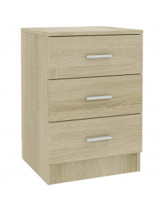 Comodino Rovere Sonoma 38x35x56 cm in Legno Multistrato 2