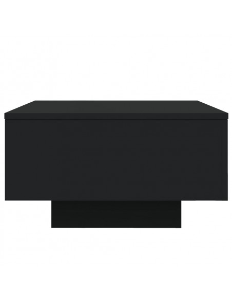 Tavolino da Salotto Nero 55x55x31 cm in Legno Multistrato