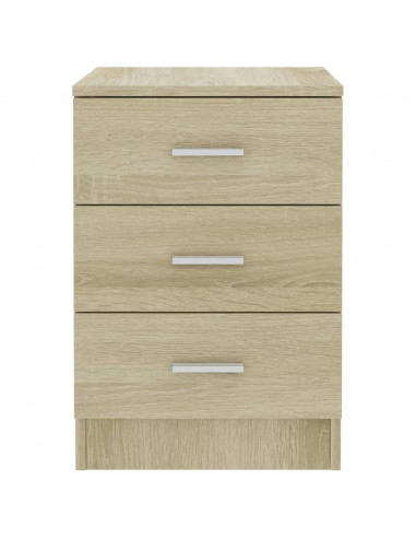 Comodino Rovere Sonoma 38x35x56 cm in Legno Multistrato