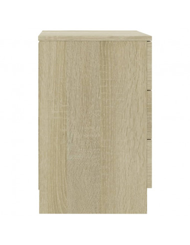 Comodino Rovere Sonoma 38x35x56 cm in Legno Multistrato