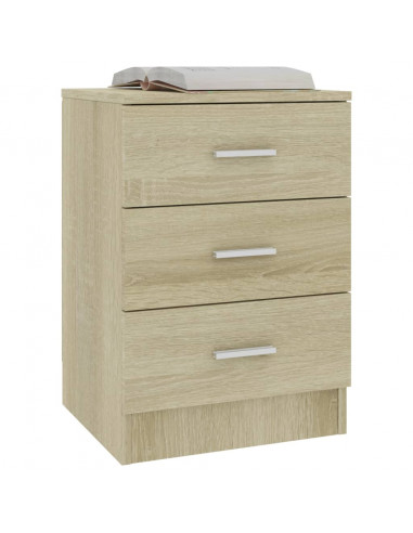 Comodini 2 pz Rovere Sonoma 38x35x56 cm in Legno Multistrato