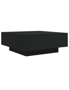 Tavolino da Salotto Nero 80x80x31 cm in Legno Multistrato 2