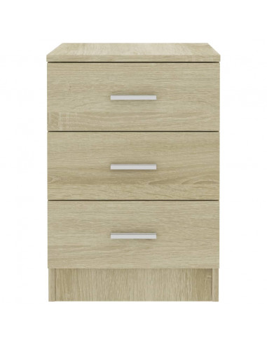 Comodini 2 pz Rovere Sonoma 38x35x56 cm in Legno Multistrato