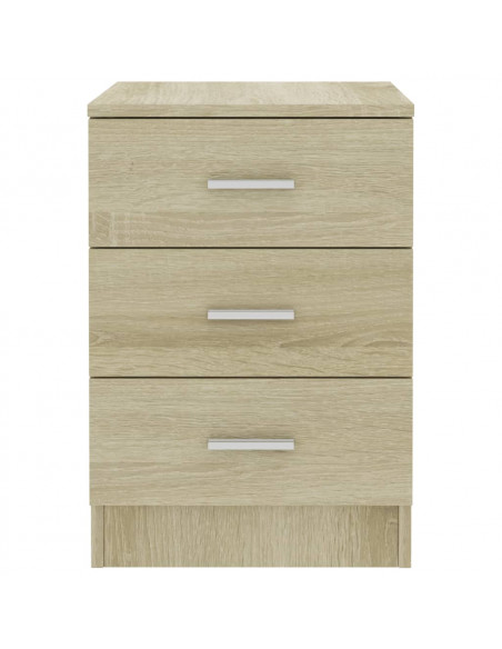 Comodini 2 pz Rovere Sonoma 38x35x56 cm in Legno Multistrato