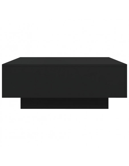 Tavolino da Salotto Nero 80x80x31 cm in Legno Multistrato
