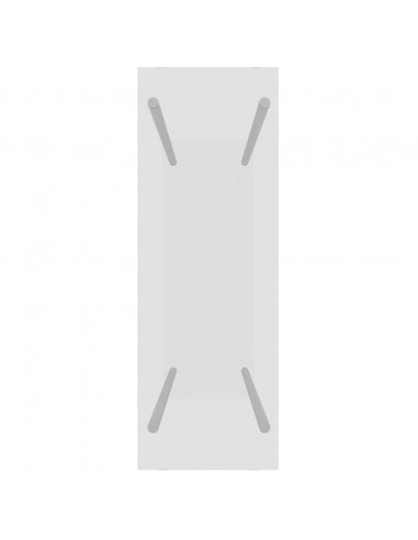 Porta Legna Trasparente 80x35x100 cm in Vetro Temperato