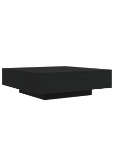Tavolino da Salotto Nero 100x100x31 cm in Legno Multistrato 2