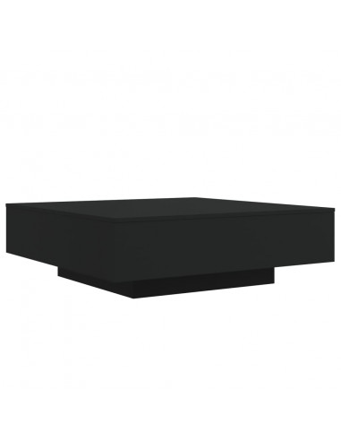 Tavolino da Salotto Nero 100x100x31 cm in Legno Multistrato