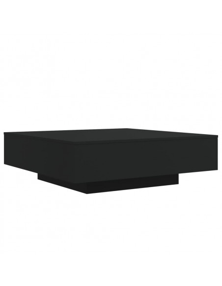 Tavolino da Salotto Nero 100x100x31 cm in Legno Multistrato